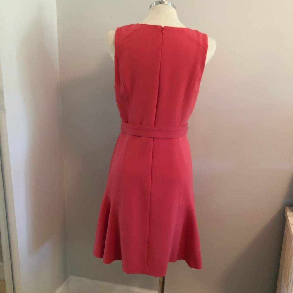 WHBM Coral/pink fit & flare sleeveless dress, Sz 6 - Picture 4 of 9